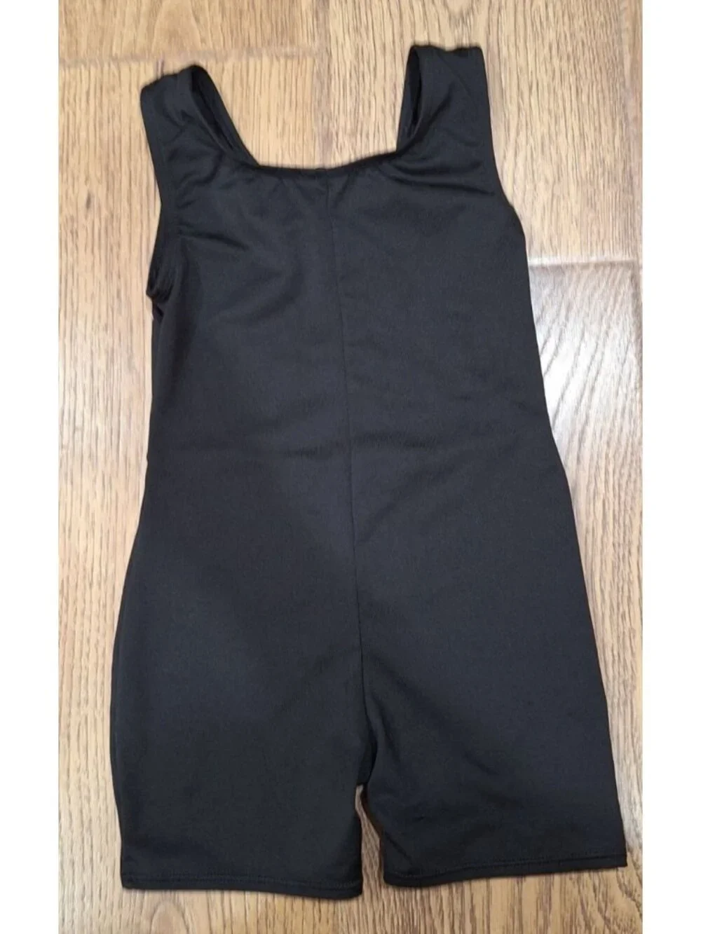 Cat & Jack XS Black Sleeveless Rhinestone Accent Girls Dance Leotard Size 4/5